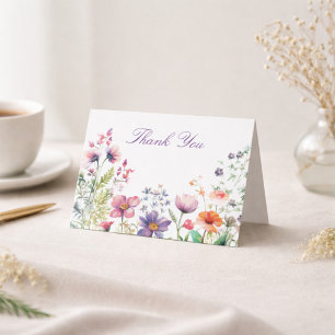 Personalisiertes Danke Wildblumen Cottagecore