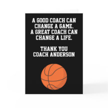 Personalisiertes Dankeschön Basketball-Trainer von