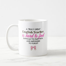 Personalisiertes Dankeschön-Geschenk für Englischl Kaffeetasse