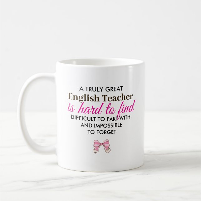 Personalisiertes Dankeschön-Geschenk für Englischl Kaffeetasse (Links)