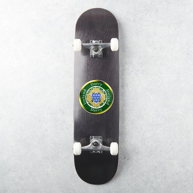 Personalisiertes Darcy Shield & Celtic Cross Aufkleber (Skateboard)