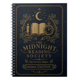 Personalisiertes Dark Academia Leser-Journal Notizblock