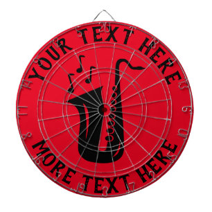 Personalisiertes Dartboard mit Saxophon Dartscheibe