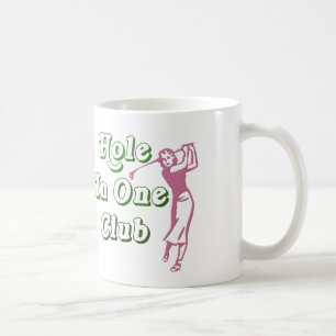 Personalisiertes das Golf-Loch der Frauen in einem Kaffeetasse