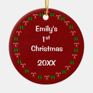 Personalisiertes Datieren Weihnachtsschmuck