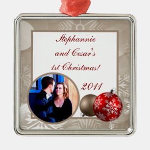 Personalisiertes Dekor Winter Blur Ornament Aus Metall