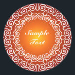 Personalisiertes Dekordesign Runder Aufkleber<br><div class="desc">Personalisiertes Dekordesign</div>