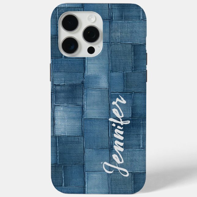 Personalisiertes Denim iPhone/iPad Gehäuse Case-Mate iPhone Hülle (Rückseite)