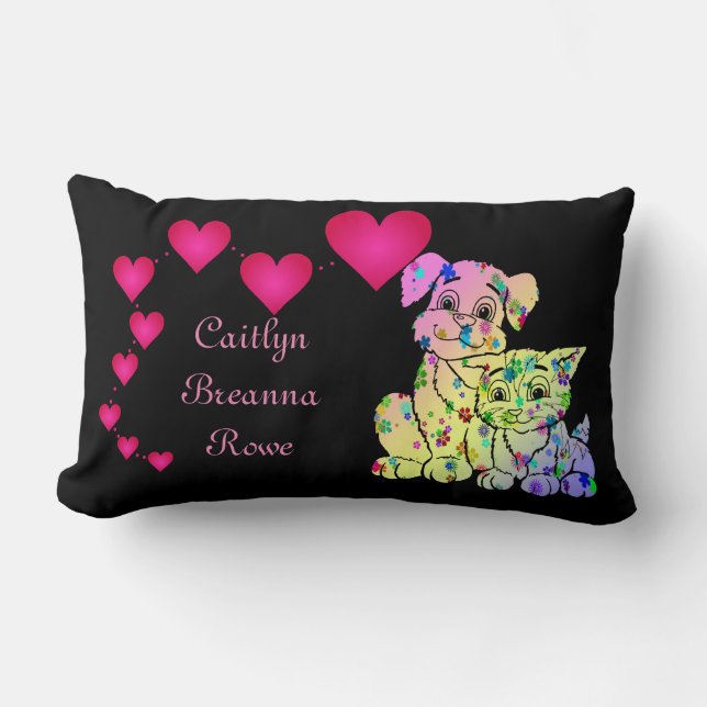 Personalisiertes der Bedtime-Gebets-Kissen der Lendenkissen (Vorderseite)