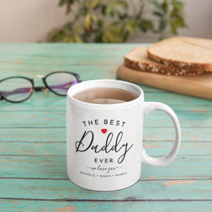 Personalisiertes "Der beste Papa ever" Cute  Kaffeetasse