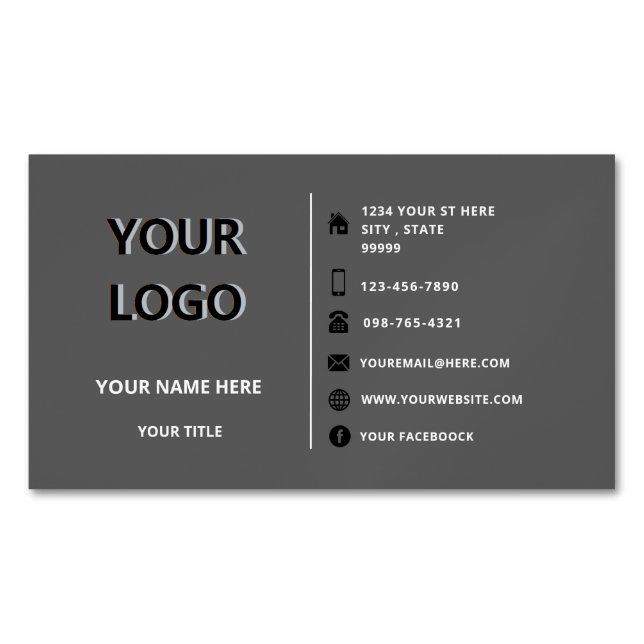 Personalisiertes Design Business Card Magnet (Vorderseite)