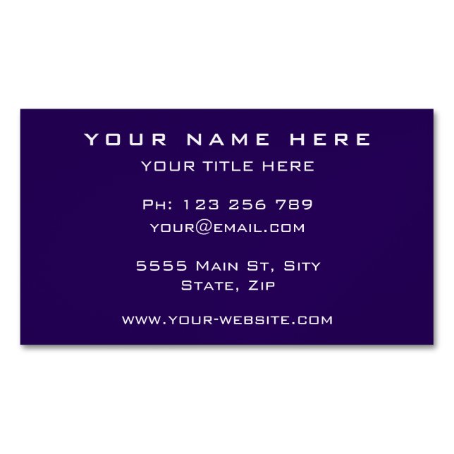 Personalisiertes Design Business Card Magnet (Vorderseite)