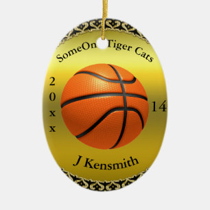 Personalisiertes Design der Basketball Champions L Keramik Ornament