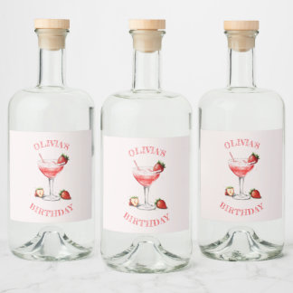 Personalisiertes Design der Flasche Cocktail Alkoholflaschenetikett