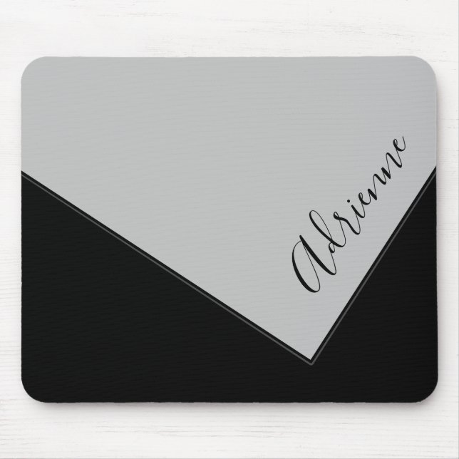 Personalisiertes Design der Pfeffergrauen Kupplung Mousepad (Vorne)