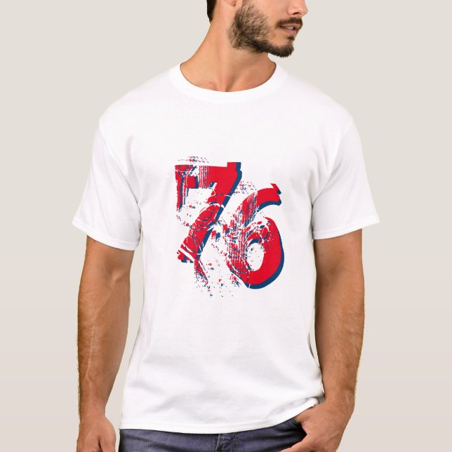 personalisiertes Design für 76 T - Shirt, anpassba T-Shirt (Vorderseite)