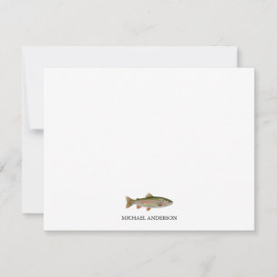 Personalisiertes Design für Angler – Forellen-Ange Mitteilungskarte