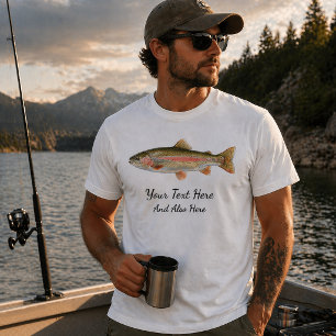Personalisiertes Design für Angler – Forellen-Ange T-Shirt