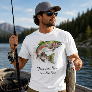 Personalisiertes Design für Angler – Forellen-Ange T-Shirt