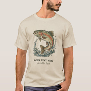 Personalisiertes Design für Angler – Forellen-Ange T-Shirt