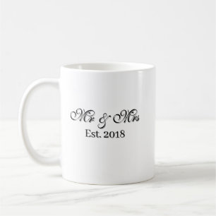 Personalisiertes Design für Paare mit Ehejahr 'Mr  Kaffeetasse