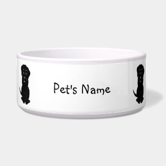 Personalisiertes Design für schwarze Labradorhunde Napf