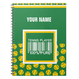 Personalisiertes Design für Tennisspieler, Trainer Notizblock