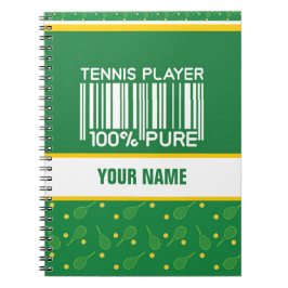 Personalisiertes Design für Tennisspieler, Trainer Notizblock