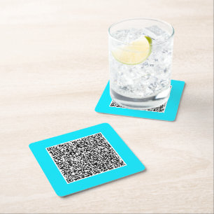 Personalisiertes Design Ihres eigenen QR-Codepapie Rechteckiger Pappuntersetzer