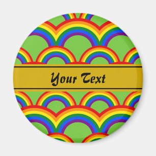 Personalisiertes Design mit nahtlosem Regenbogenmu Magnet