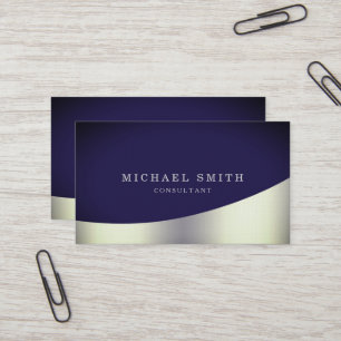 Personalisiertes Design Modernes Schlichtes Metall Visitenkarte