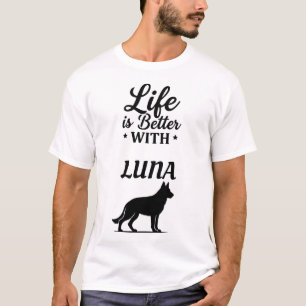 Personalisiertes Deutscher-Schaferhund-Hemd T-Shirt