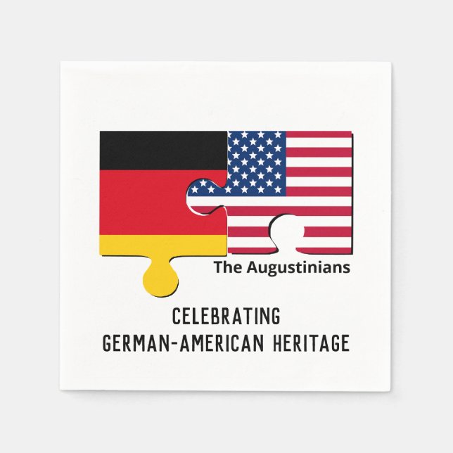 Personalisiertes DEUTSCHES AMERIKA Serviette (Vorderseite)