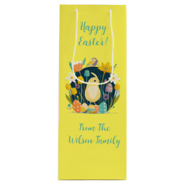 🌸 Personalisiertes deutsches Ostermuster 🐣 Geschenktüte Für Weinflaschen