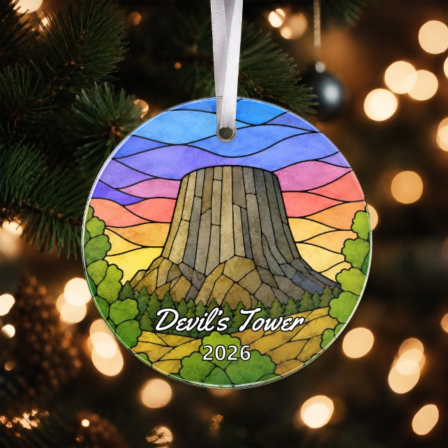 Personalisiertes Devil’s Tower National Monument A Ornament (Von Creator hochgeladen)