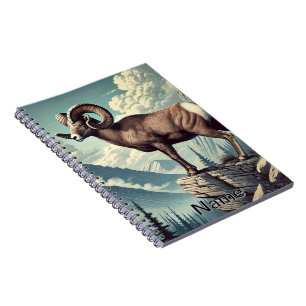 Personalisiertes Dickhornschaf Rocky Mountain Wild Notizblock