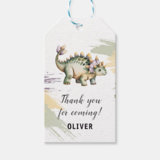 Personalisiertes Dinosaurier Danke Schön Geschenkanhänger