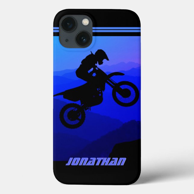 Personalisiertes Dirt Bike Case-Mate iPhone Hülle (Rückseite)