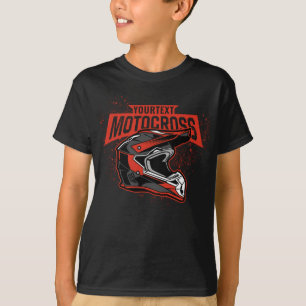 Personalisiertes Dirt Bike Motocross Racing Helm T-Shirt