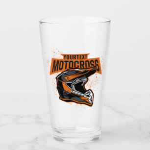 Personalisiertes Dirt Bike Motocross Rennen Glas