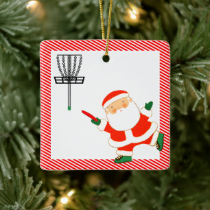Personalisiertes Disc-Golf-Geschenk Keramikornament