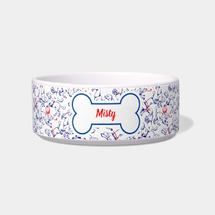 Personalisiertes Dog-Muster Napf