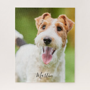 Personalisiertes Dog Wire Fox Terrier Foto Puzzle