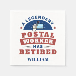 Personalisiertes Dokument für den Postdienst Serviette