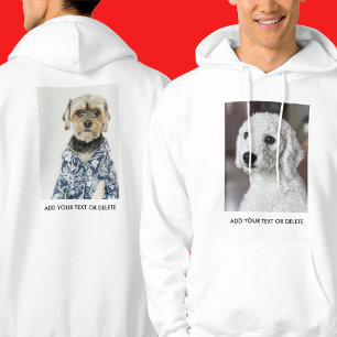Personalisiertes doppelseitiges Foto-Text  Hoodie