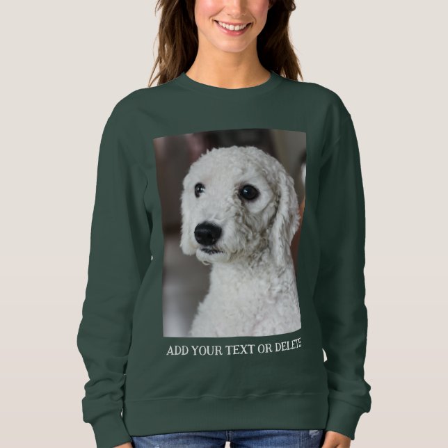 Personalisiertes doppelseitiges Foto-Text  Sweatshirt (Vorderseite)