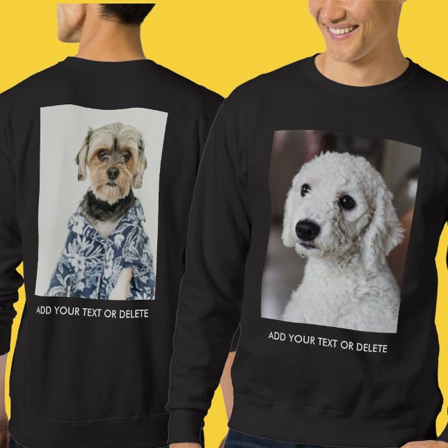 Personalisiertes doppelseitiges Foto-Text  Sweatshirt (Von Creator hochgeladen)