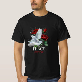 Personalisiertes Dove Rose Custom Name T-Shirt