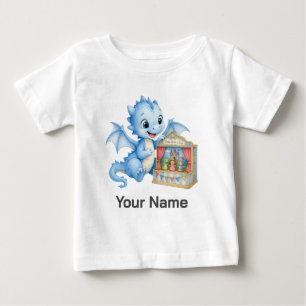 Personalisiertes Drachen-Puppenspielzeug für Klein Baby T-shirt