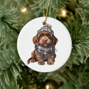 Personalisiertes Drahthaar Pointing Griffon Dog Keramik Ornament